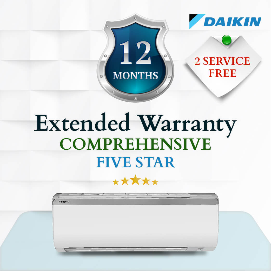 Daikin Comprehensive Warranty - Four Or Five Star