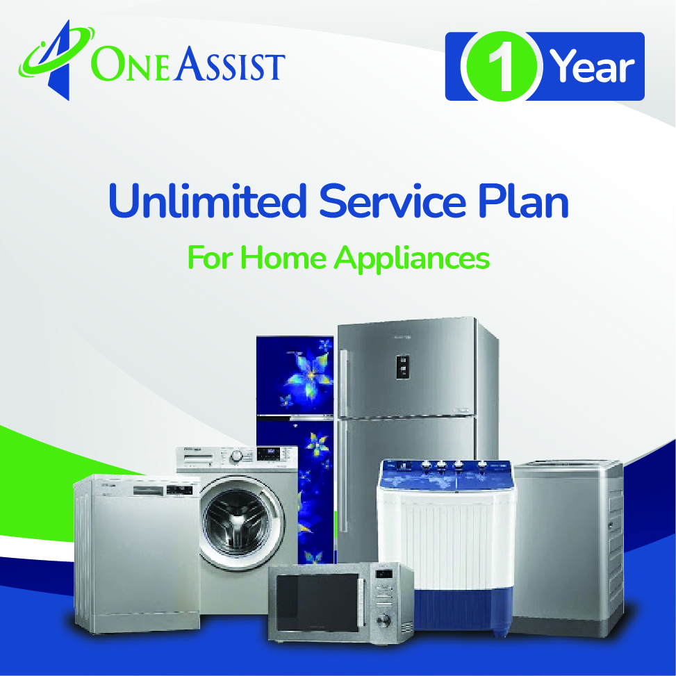 OneAssist One Year UNLIMITED Service Plan for Appliances