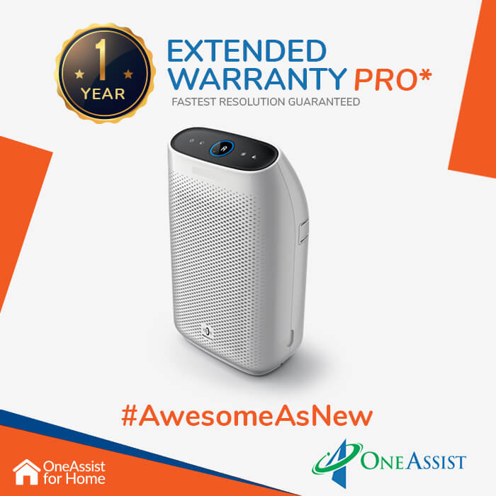 OneAssist One Year Plan (Device Price Range 8001 - 12000) for Air Purifier