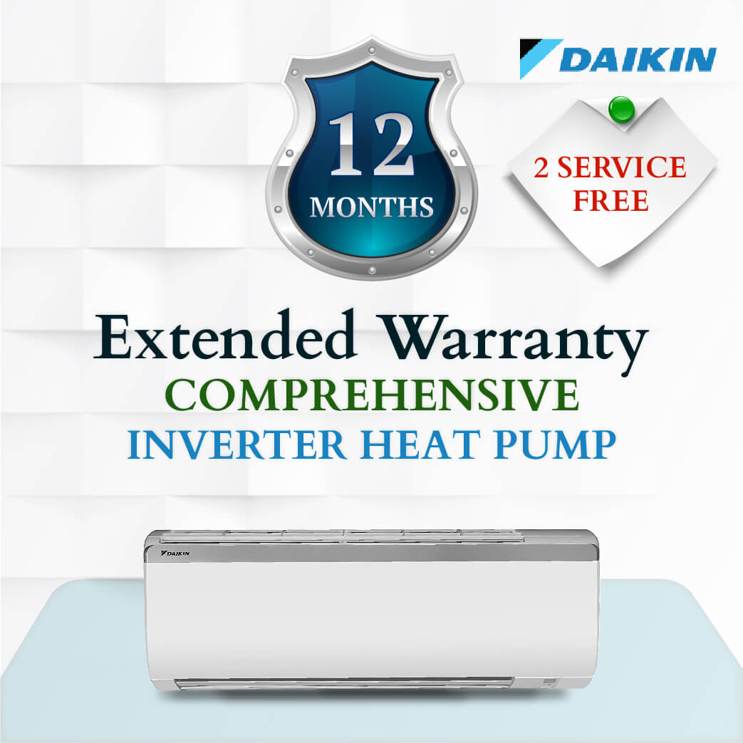 Daikin Comprehensive Warranty - Inverter Heat Pump