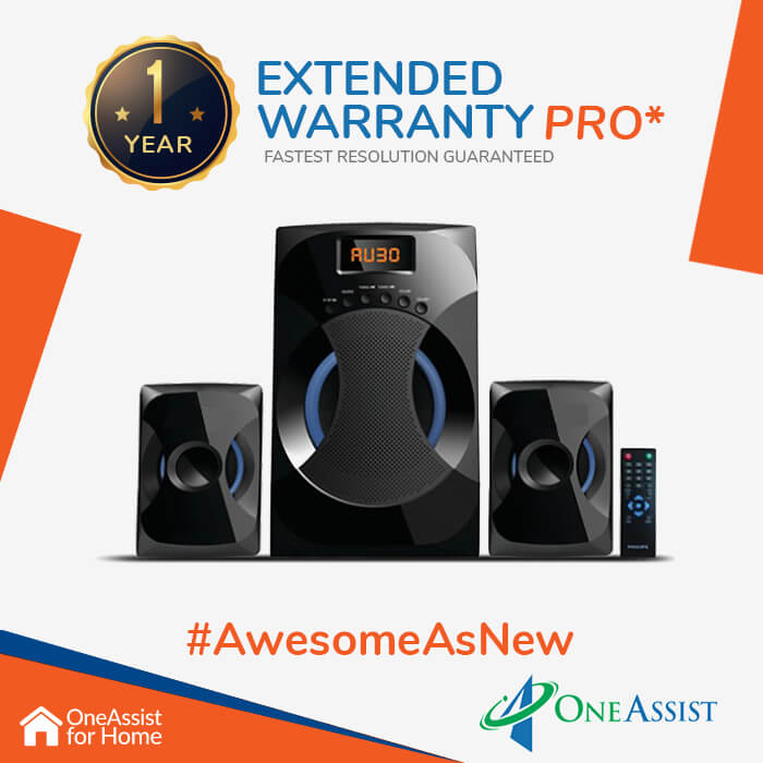 OneAssist One Year Plan (Device Price Range 20001 - 30000) for Home Theatre