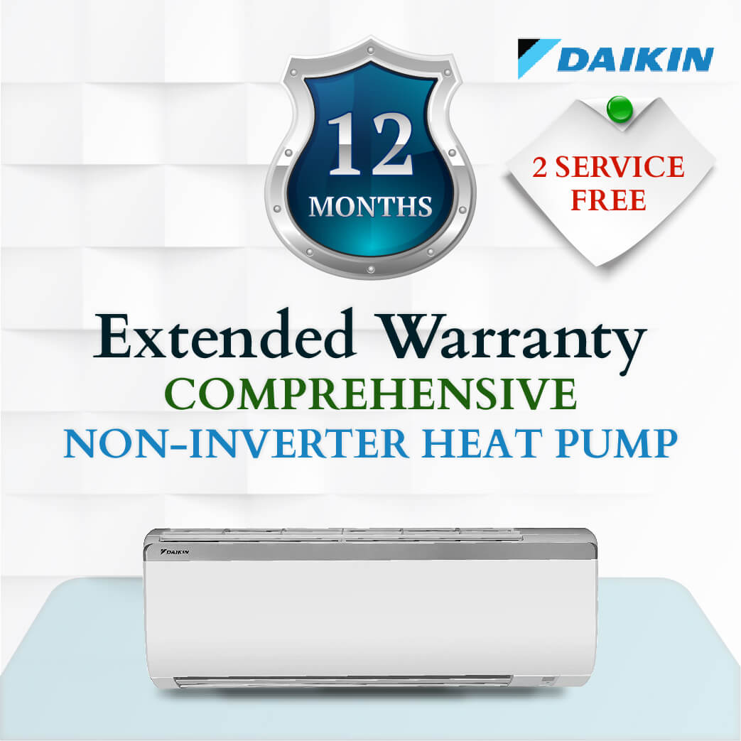 Daikin Comprehensive Warranty - Non Inverter Heat Pump