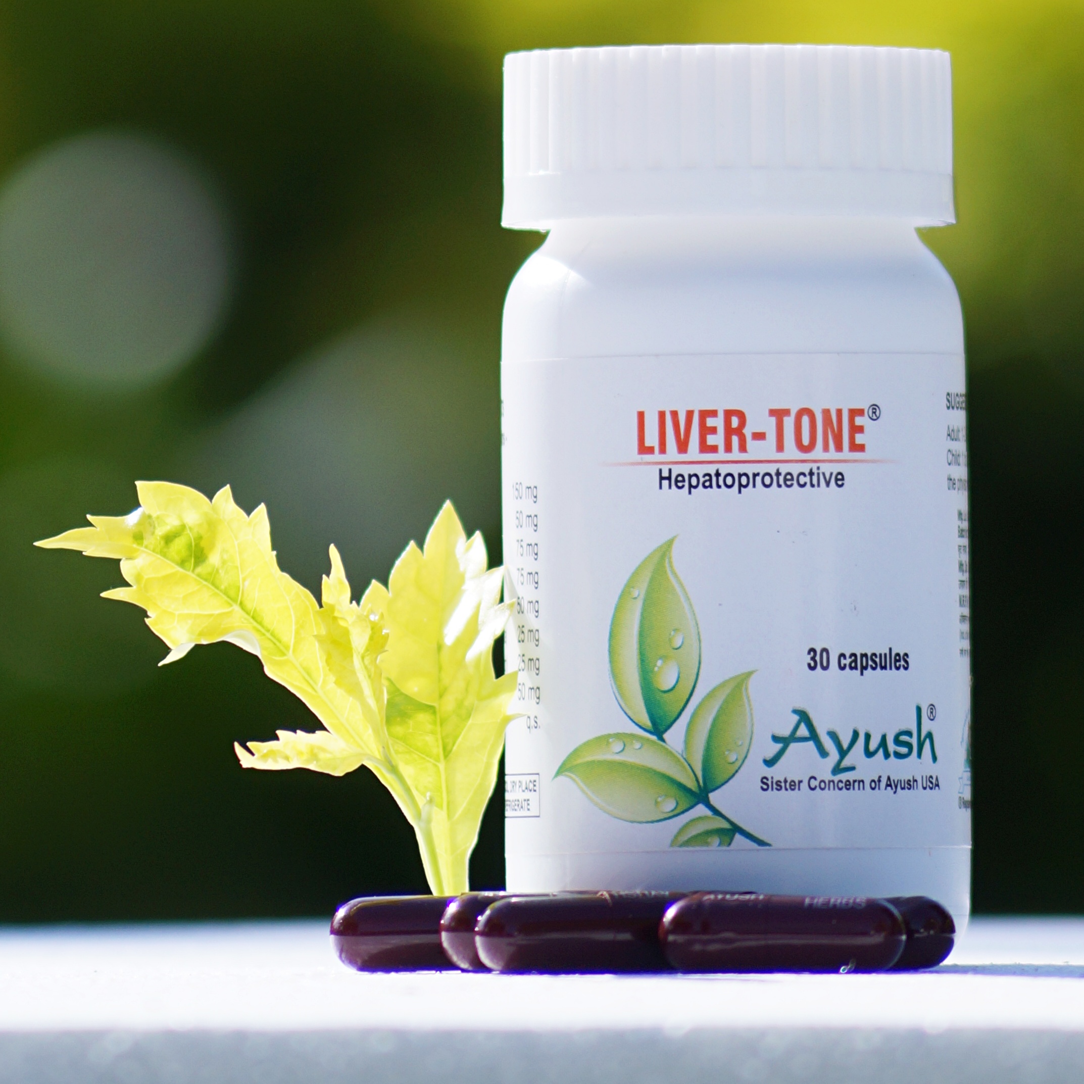 Ayush Herbs Livertone Capsules - Hepatoprotective