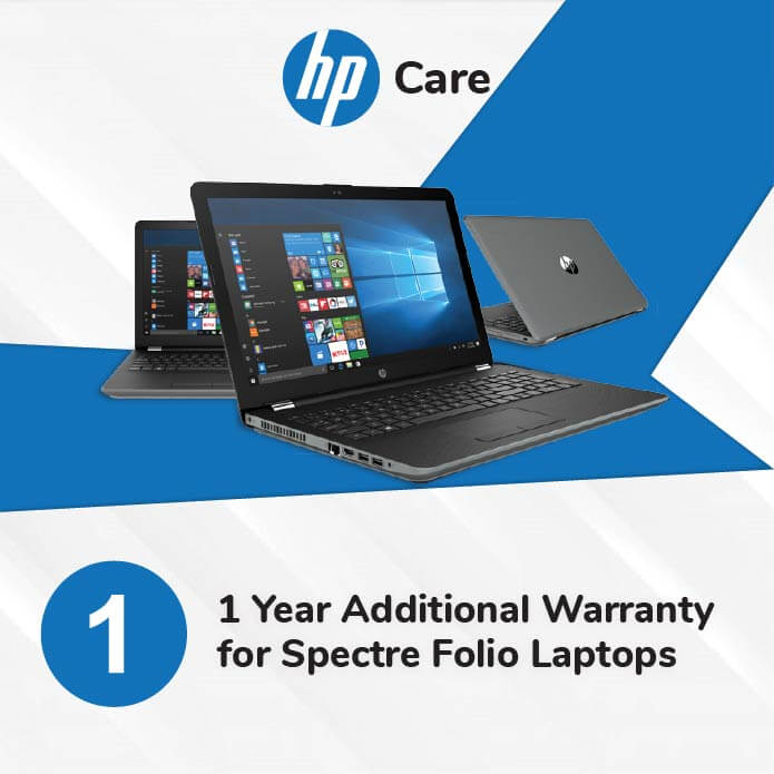 HP Care Pack 1 Year Additional Warranty for Spectre Folio Laptops