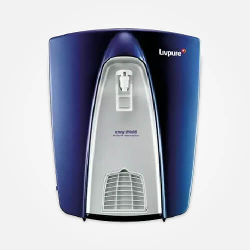 LIVPURE ENVY SHIELD 8 L RO + UV + UF + TDS Water Purifier  (Metallic Grey, Blue)