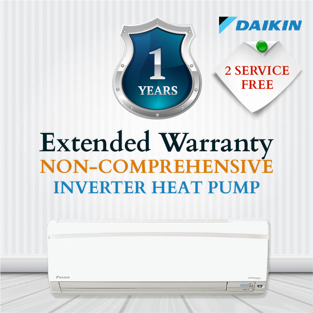 Daikin Non-Comprehensive Warranty - Inverter Heat Pump