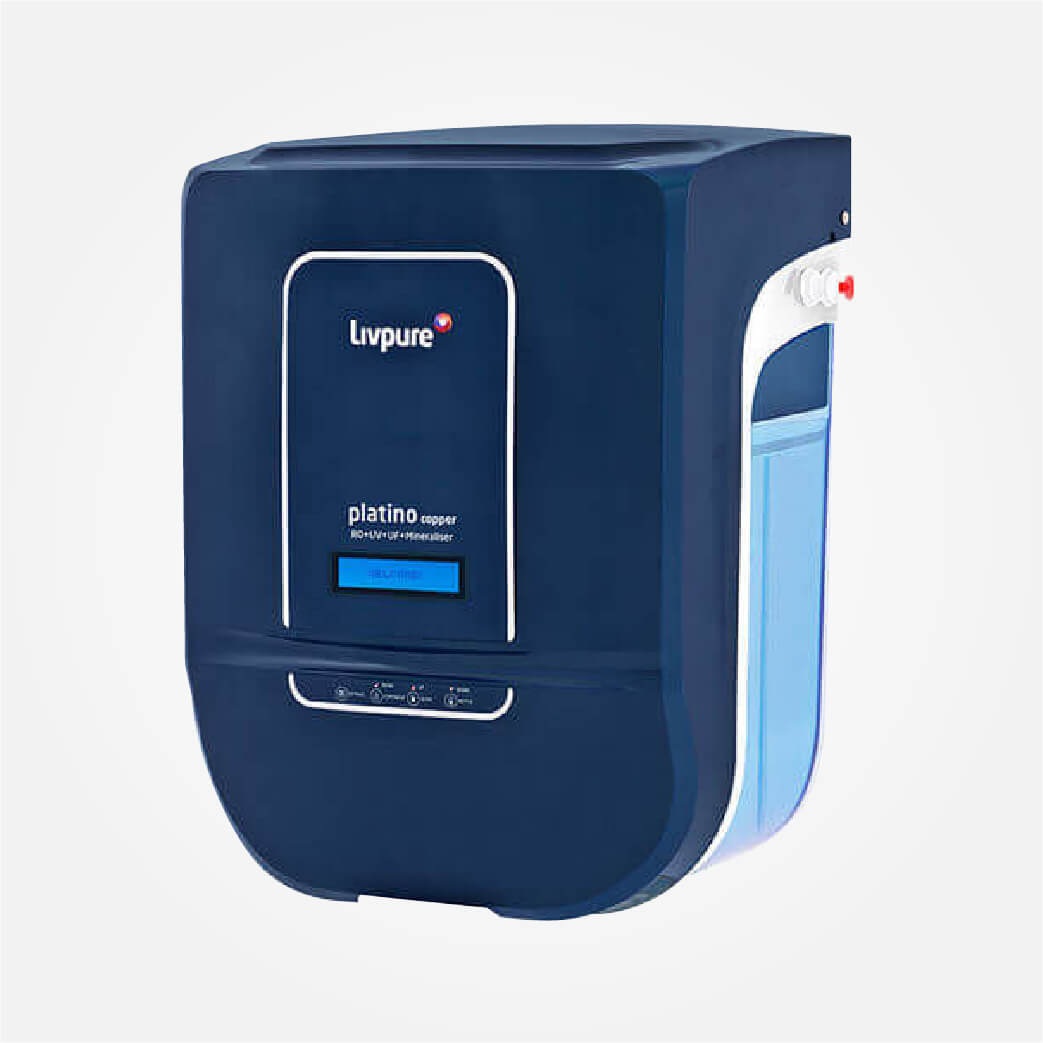 Livpure Platino Copper RO Water Purifier (Blue)