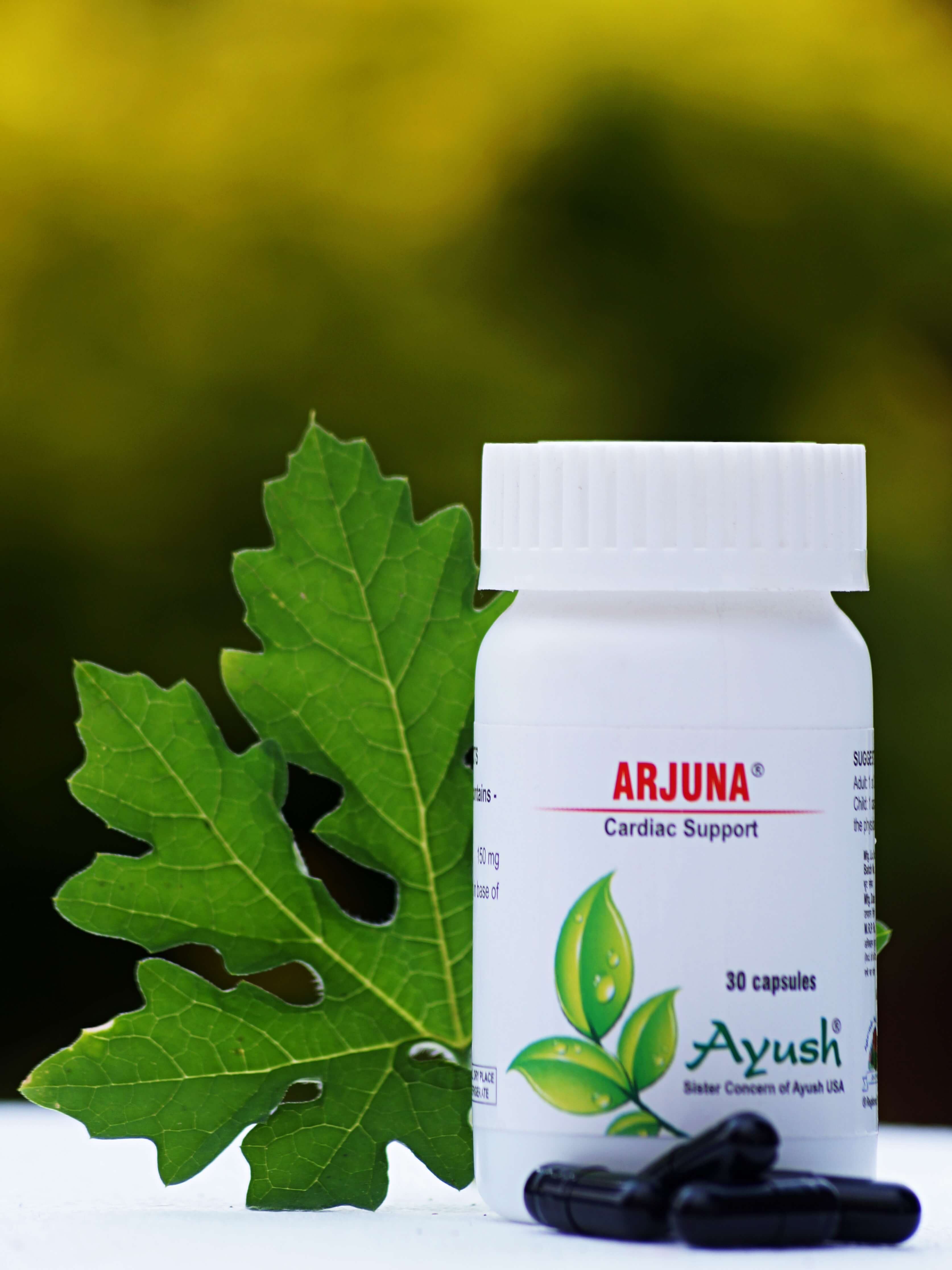 Ayush Herbs Arjuna Capsules - Cardiac Support