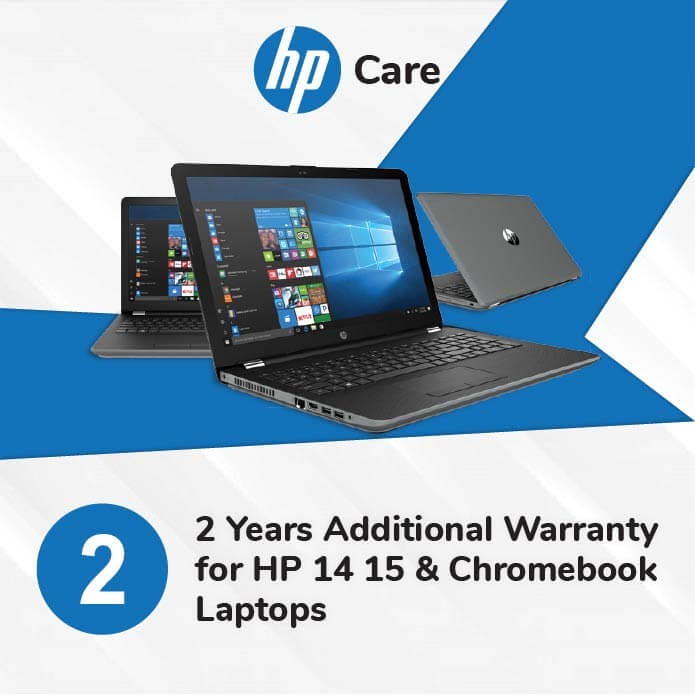 HP Care Pack 2 Years Additional Warranty for HP 14 15 and Chromebook Laptops