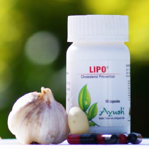 Ayush Herbs Lipo (lasun) Capsules - Herbal Cholesterol Remedy