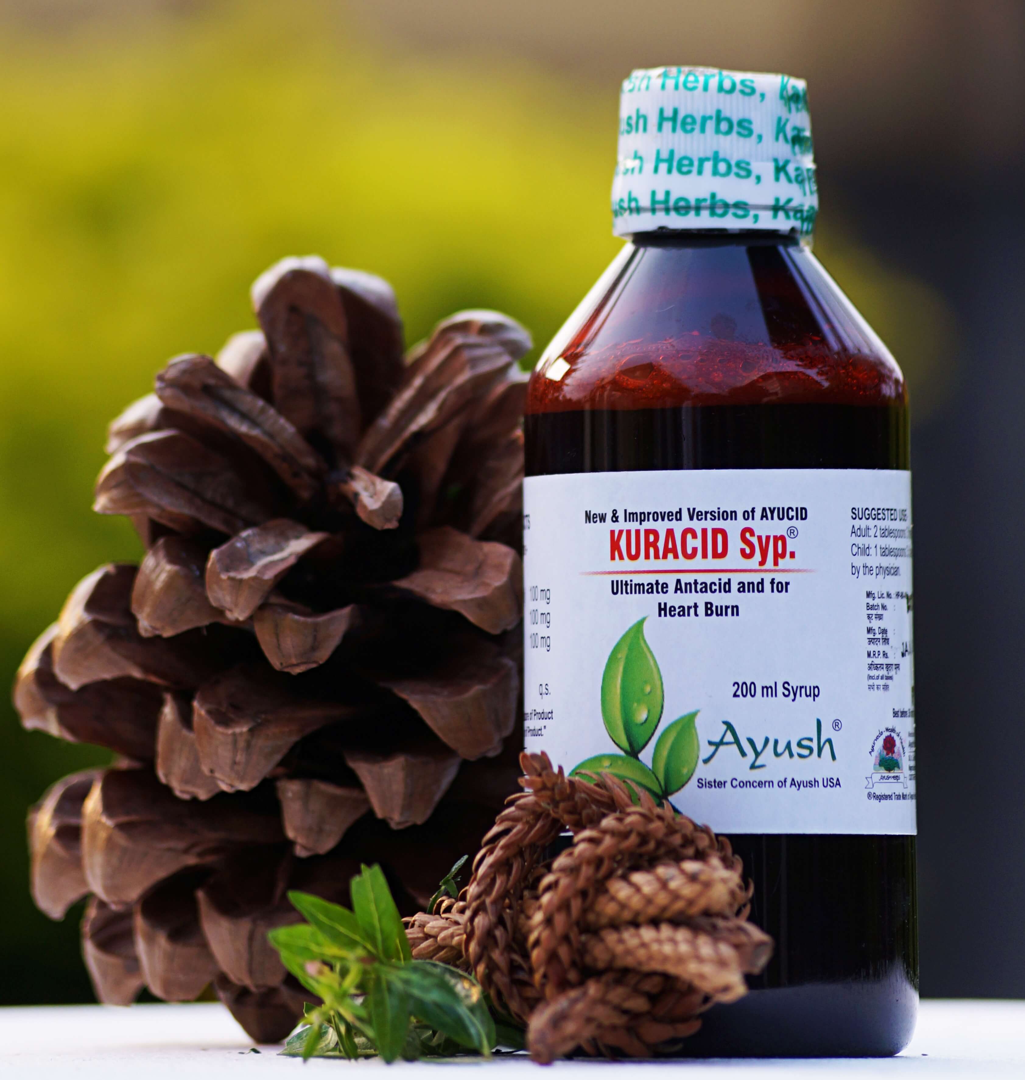 Ayush Herbs Kuracid Syrup - Acidity And Gas Support